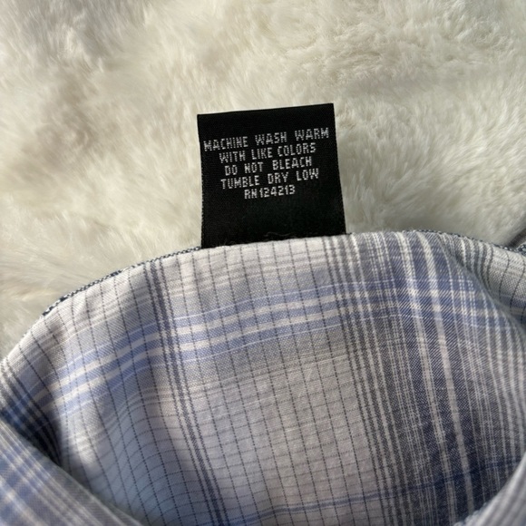Vese Plaid Short Sleeves 2 Front Chest Button Down Shirt, Size: Large - Picture 9 of 9